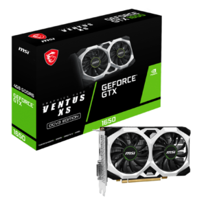 VGA MSI GeForce GTX 1650 D6 VENTUS XS OCV3 4GB DDR6 GTX-1650-D6-VENTUS-XS-OCV3
