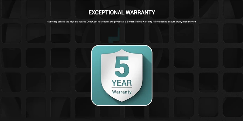 an tâm với bảo hành 5 năm