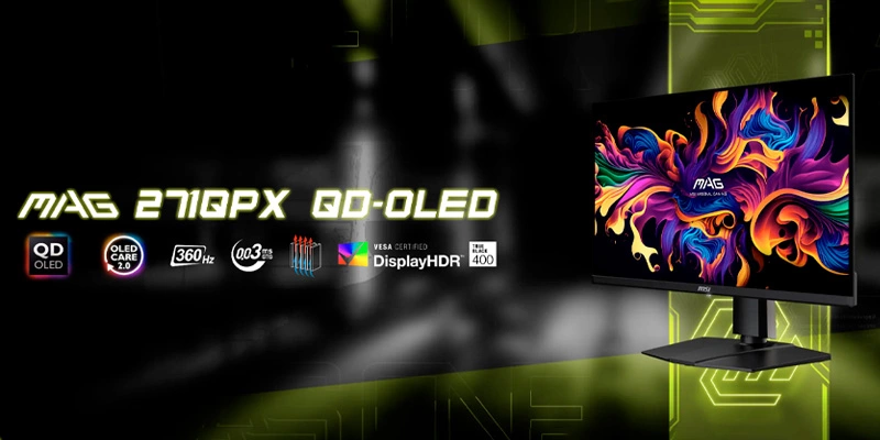 Màn hình MSI MAG 271QPX QD-OLED 2K 27 Inch QD-OLED 360Hz