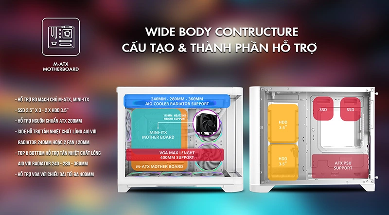 Tương thích với nhiều linh kiện