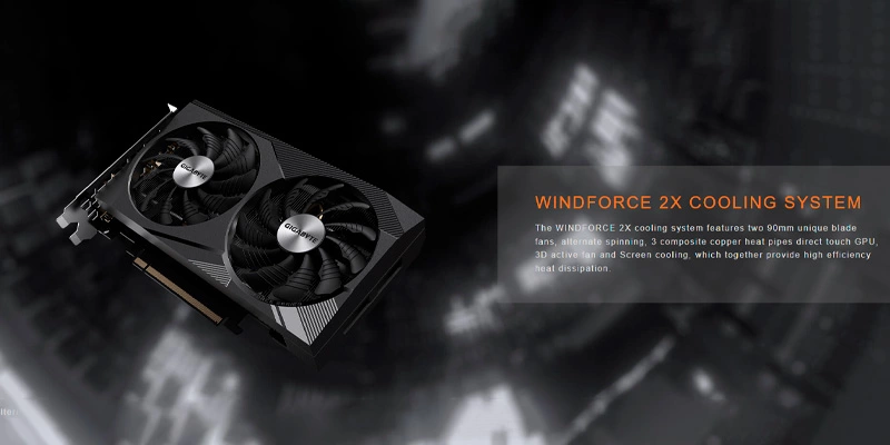Hệ thống tản nhiệt WINDFORCE 2X tiên tiến