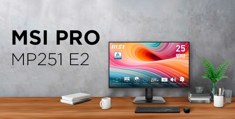Màn hình MSI PRO MP251 E2 24.5 Inch IPS FHD 120Hz PRO-MP251-E2