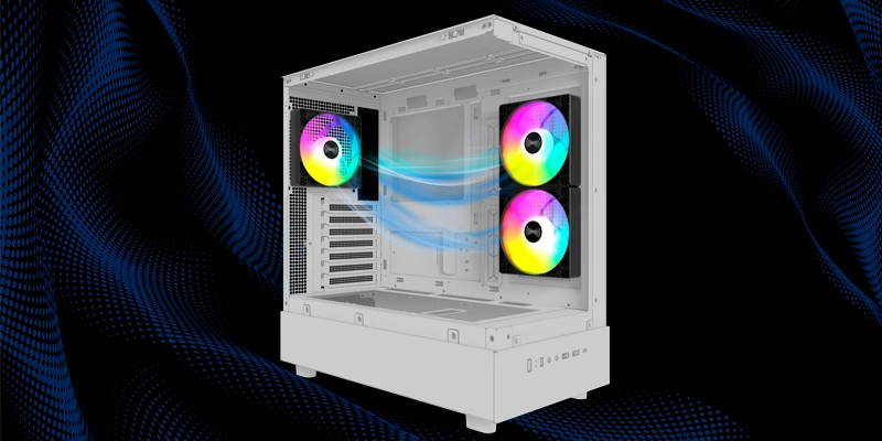 3 quạt ARGB đi kèm, tăng thêm phần rực rỡ