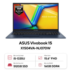 Laptop Asus Vivobook 15 X1504VA-NJ070W (i5 1335U/ 16GB/ 512GB SSD/ 15.6 inch FHD/ Win11/ Blue)