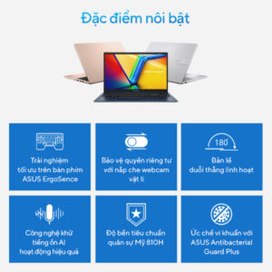 Laptop Asus Vivobook 15 X1504VA-NJ070W (i5 1335U/ 16GB/ 512GB SSD/ 15.6 inch FHD/ Win11/ Blue)