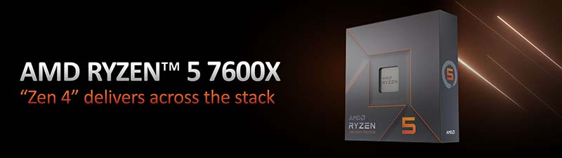 CPU AMD Ryzen 5 7600X 4.7GHz 6 cores 12 threads 38MB 100-100000593WOF
