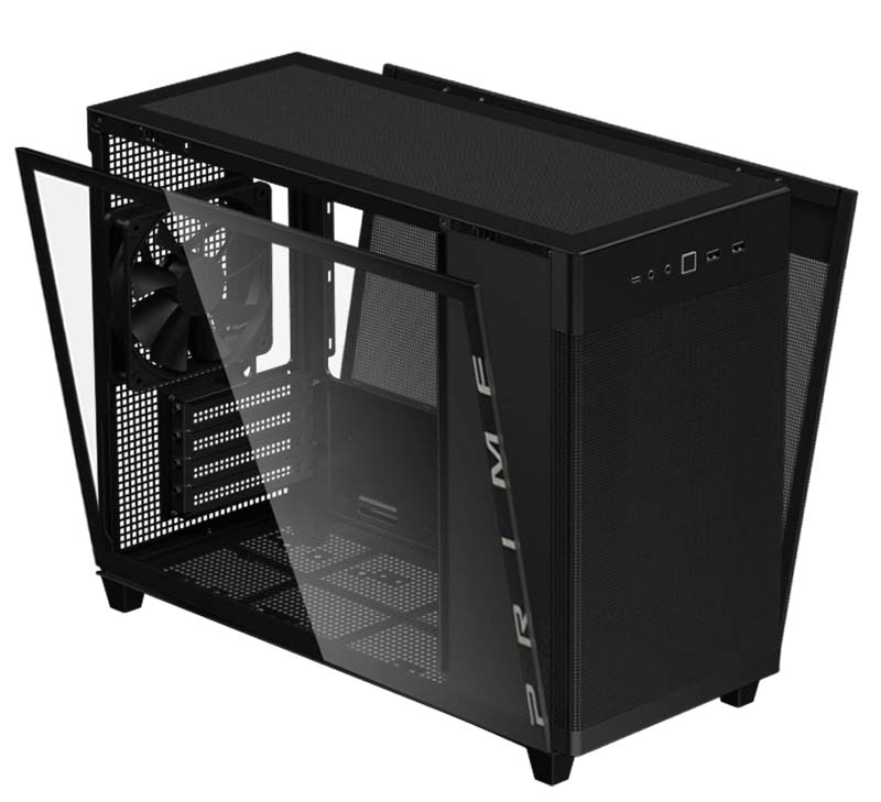 Case máy tính MicroATX Asus Prime AP201 Tempered Glass Black