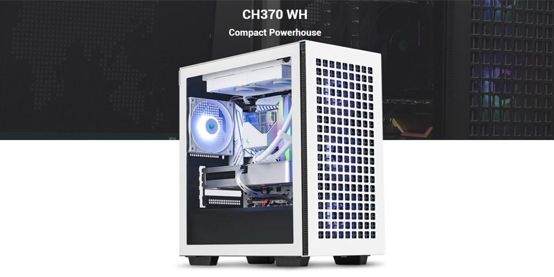 Case máy tính Deepcool CH370 White R-CH370-WHNAM1-G-1 Case máy tính Deepcool CH370 White R-CH370-WHNAM1-G-1