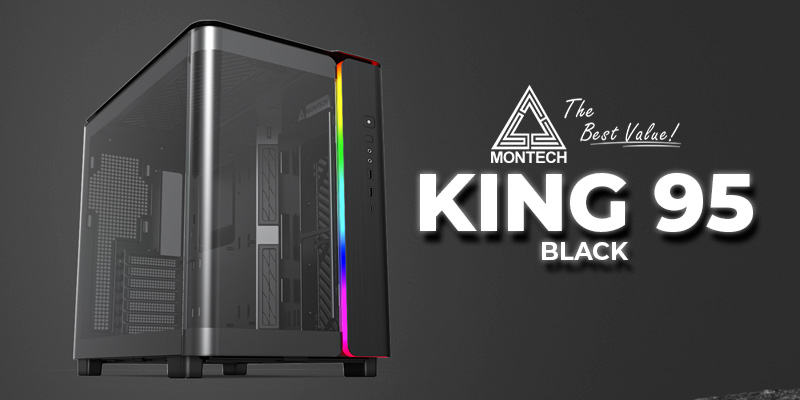 Case máy tính Montech King 95 Black CAKING95BLMT