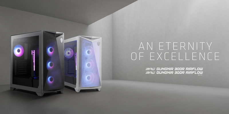 Case máy tính MSI MPG GUNGNIR 300R Airflow Black