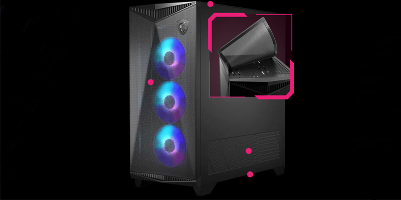 Case máy tính MSI MPG GUNGNIR 300R Airflow Black