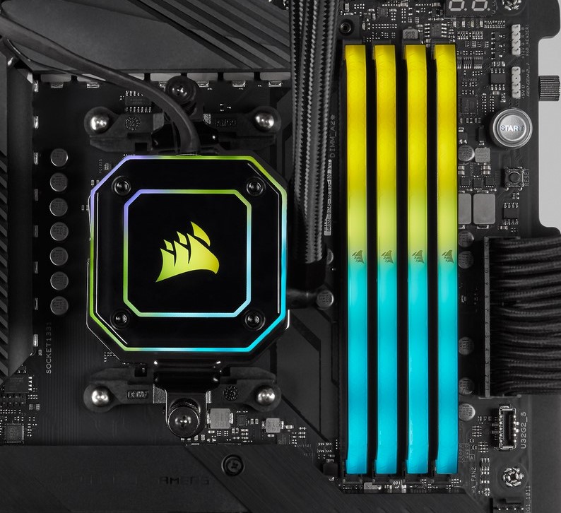 Ram PC Corsair Vengeance RGB RS 16GB 3200MHz DDR4 (2x8GB) CMG16GX4M2E3200C16