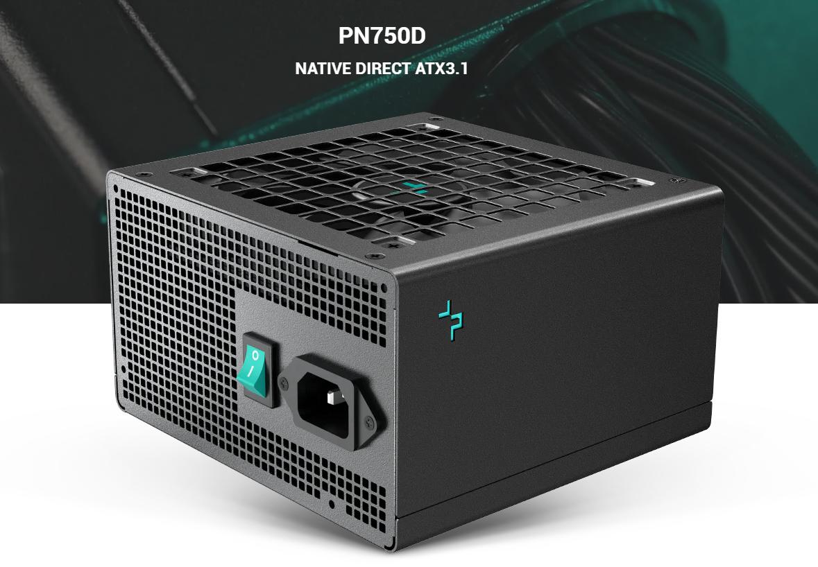 Nguồn máy tính Deepcool PN750D PCIE5 750W 80 Plus Gold R-PN750D-FC0B-EU