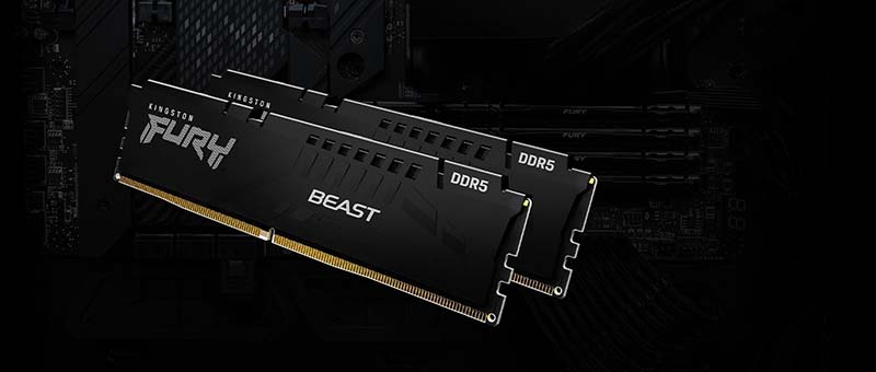 Ram PC Kingston Fury Beast Black 32GB 5200MHz DDR5 (2x16GB) KF552C40BBK2-32 Ram PC Kingston Fury Beast Black 32GB 5200MHz DDR5 (2x16GB) KF552C40BBK2-32