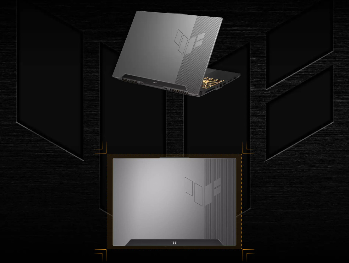 Laptop Asus TUF Gaming F15 Thiết kế cuốn hút Laptop Asus TUF Gaming F15 Thiết kế cuốn hút
