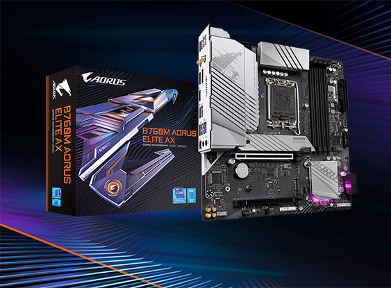 Mainboard PC Gigabyte B760M AORUS ELITE AX Mainboard PC Gigabyte B760M AORUS ELITE AX