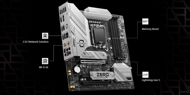 Mainboard PC MSI B760M PROJECT ZERO