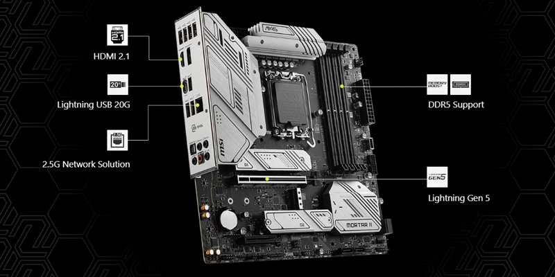 Mainboard PC MSI MAG B760M MORTAR II Mainboard PC MSI MAG B760M MORTAR II