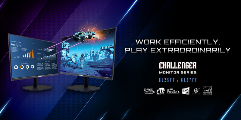 Màn hình ASRock Challenger CL25FF 24.5 inch IPS 100Hz CL25FF