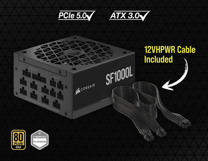Nguồn máy tính Corsair SF1000L 1000W 80 Plus Gold CP-9020246-NA Nguồn máy tính Corsair SF1000L 1000W 80 Plus Gold CP-9020246-NA