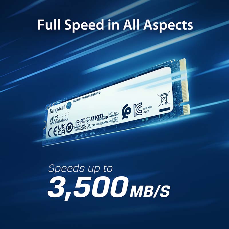 SSD Kingston NV2 1TB M.2 PCIe Gen4 x4 NVMe SNV2S/1000G