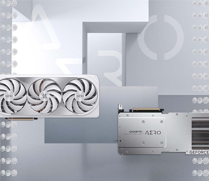 VGA Gigabyte GeForce RTX 4060 AERO OC 8GB GDDR6 GV-N4060AERO-OC-8GD