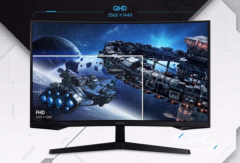 Màn hình cong 2K Samsung Odyssey G5 G55C 27 Inch VA 165Hz LS27CG552EEXXV