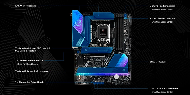 Mainboard PC ASRock Z890 LIGHTNING WIFI Mainboard PC ASRock Z890 LIGHTNING WIFI