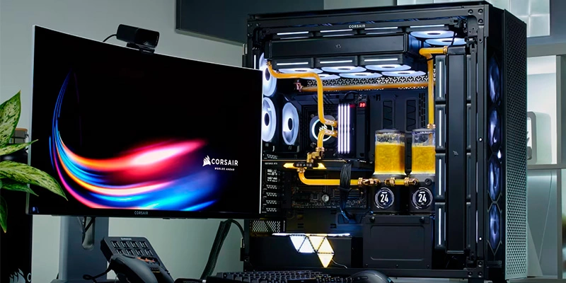 Case máy tính Corsair iCUE LINK 9000D Airflow TG White CC-9011274-WW