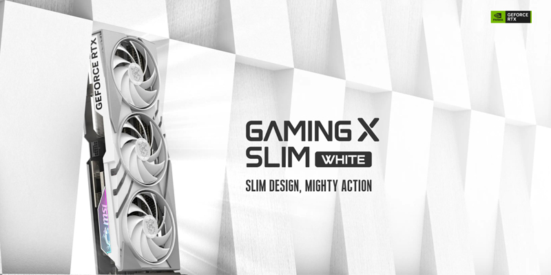 VGA MSI GeForce RTX 4070 SUPER GAMING X SLIM WHITE 12G GDDR6X VGA MSI GeForce RTX 4070 SUPER GAMING X SLIM WHITE 12G GDDR6X