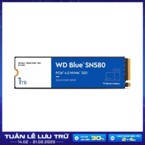 SSD Western Digital Blue SN580 1TB PCIe Gen4 x4 NVMe M.2 WDS100T3B0E