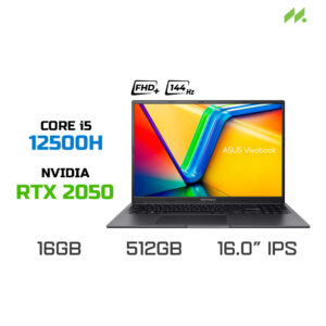 Laptop Gaming ASUS Vivobook 16X K3605ZF-RP634W (i5-12500H, RTX 2050 4GB, RAM 16GB DDR4, SSD 512GB, 16 Inch IPS WUXGA 144Hz, Win 11)