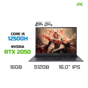 Laptop Gaming ASUS Vivobook 16X K3605ZF-RP634W (i5-12500H, RTX 2050 4GB, RAM 16GB DDR4, SSD 512GB, 16 Inch IPS WUXGA 144Hz, Win 11)