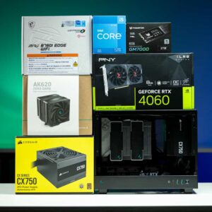 PC Gaming PANO ITX I5-4060 ( i5-12400F, RTX 4060 8GB, RAM 32GB, SSD 500GB, 750W )