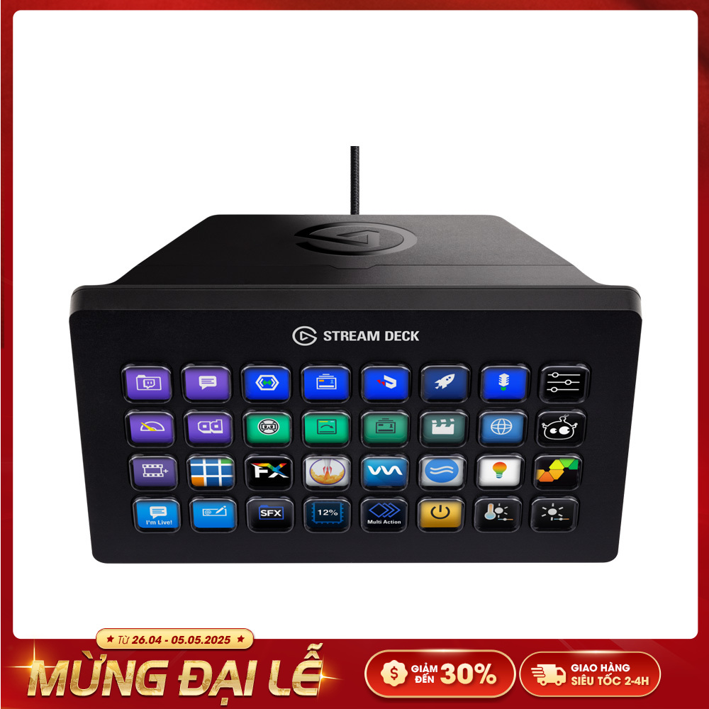 Thiết bị Stream Elgato Gaming StreamDeck XL 32 Phím Lập Trình 10GAT9901
