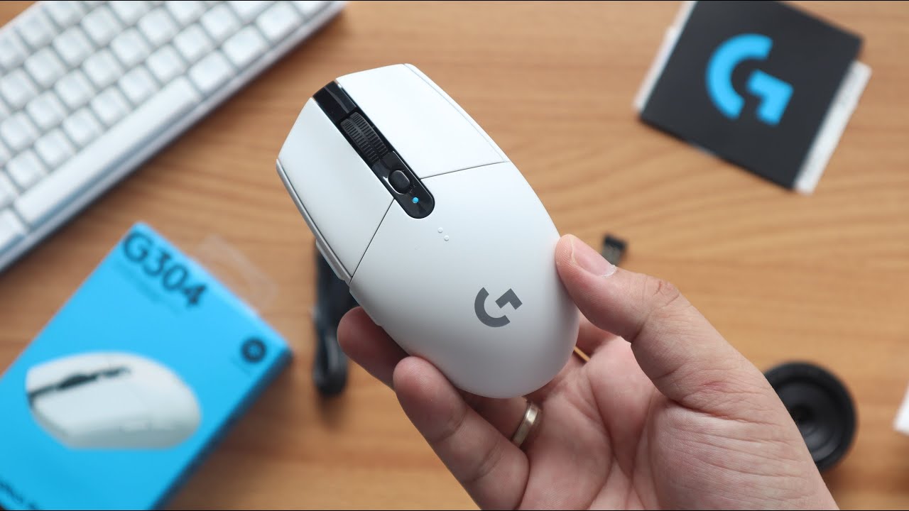 maxresdefault Chuột không dây Logitech G304 Lightspeed Wireless White