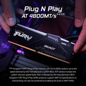 RAM PC Kingston Fury Beast RGB 32GB 6000MHz DDR5 (2x16GB) KF560C36BBE2AK2-32
