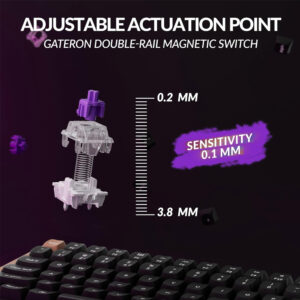 Bàn phím cơ không dây Keychron K2 HE Special Edition RGB Hotswap Aluminum (Magnetic Sw)