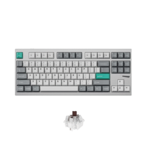 Bàn phím cơ không dây Lemokey L4 Space Silver RGB Hotswap CNC Aluminum (Keychron Sw)