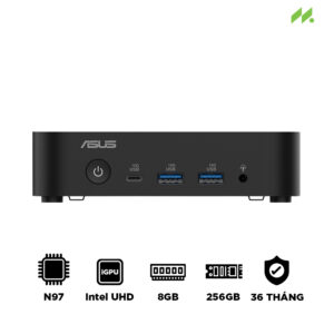 Máy tính Mini PC Asus NUC 14 Essential Mill Canyon N97 RNUC14MNK9700000 (Intel Alder Lake N97, Intel UHD Graphics)
