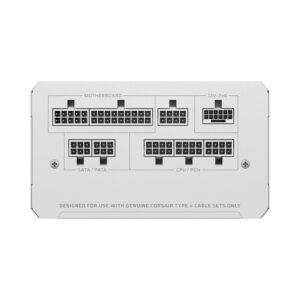 Nguồn máy tính Corsair RM1000e White ATX 3.1 1000W Cybenetics Gold CP-9020294-NA