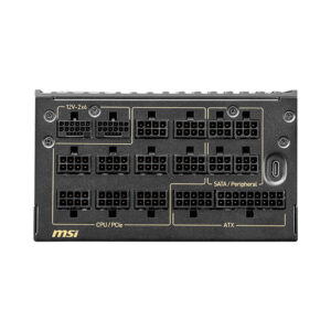 Nguồn máy tính MSI MEG Ai1600T ATX 3.1 & PCIe 5.1 1600W 80 Plus Platinum MEG-Ai1600T-PCIE5