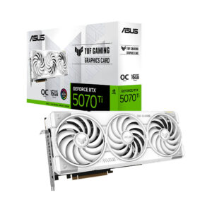 VGA ASUS TUF Gaming GeForce RTX 5070 Ti White OC Edition 16GB GDDR7