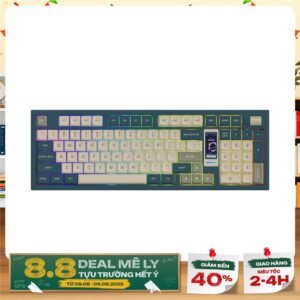 Bàn phím cơ không dây AKKO 5098B Ink Green LCD Screen RGB Hotswap (Kailh Sw)