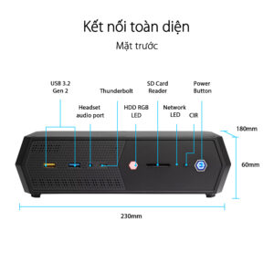 Máy tính Mini PC Asus NUC 12 Enthusiast Kit Serpent Canyon i7-12700H RNUC12SNKI72001