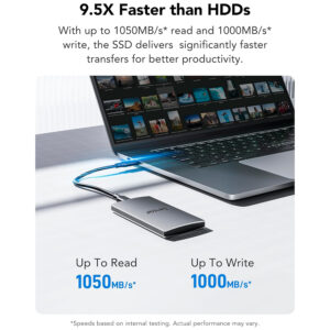 Ổ cứng di động SSD 1TB Lexar Portable ES3 1050MB/s LES3XXX001T-RNSNG