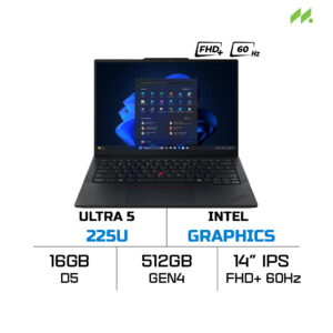 Laptop Lenovo ThinkPad E14 Gen 7 21SX002QVA (Ultra 5 225U, Intel Graphics, RAM 16GB DDR5, SSD 512GB, 14 Inch IPS WUXGA 60Hz, NoOS)