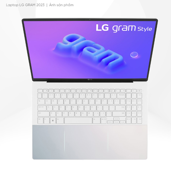 Laptop LG Gram Style 16Z90RS-G.AH54A5 (i5 1340P/ 16GB/ 512GB SSD/ 16 inch WQHD/ 120Hz/ Win11/ White)