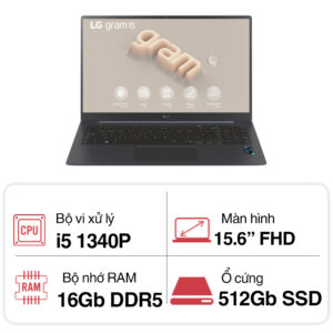 Laptop LG Gram Ultra Slim 15Z90RT-G.AH55A5 (i5 1340P/ 16GB/ 512GB SSD/ 15.6 inch FHD/ Win11/ Blue)