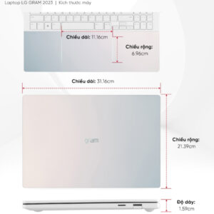 Laptop LG Gram Style 14Z90RS-G.AH54A5 (i5 1340P/ 16GB/ 512GB SSD/ 14 inch WQXGA/ Win11/ White)